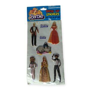 Vintage 1981 Mattel Barbie Dress Up Stickers Puffy Stickers NIB